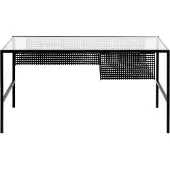 Nordal Table basse Irona avec plateau en verre
