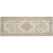 Nordal Tapis tissé de perles - sable / beige 75x200cm