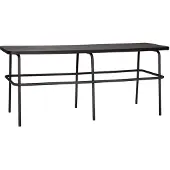 Hubsch Canapé métal / bois - noir