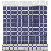 Broste Copenhagen Tapis Henny bleu 70x140cm
