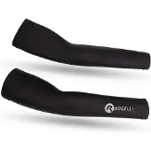 Rogelli LYCRA sleeves black XL/2XL (XL, XXL), Noir, XXL, XL