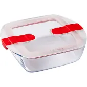 Pyrex Cook&Heat Plat rectangulaire hermétique 40 cl - 17 x 10 x 5 cm