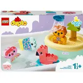 LEGO 10966 DUPLO Bathroom Fun : Floating Animal Island, Jouets pour le bain pour bébés et jeunes enfants de 1,5 à 3 ans, Jouets pour le bain, Jouets éducatifs pour garçons et filles