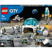 LEGO 60350 City Base de recherche lunaire Jouet spatial de la série NASA avec mini-figurines d'astronautes, cadeau de Noël à partir de 7 ans