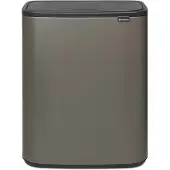 Brabantia Bo Touch Bin 2 x 30 Litres Platine