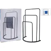 Huismerk Porte-serviettes debout 49,5x75 cm Métal Noir