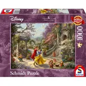 Schmidt Spiele Puzzle Thomas Kinkade, Disney, Blanche-Neige - Danse avec le Prince - 1000 pièces