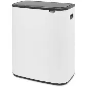 Brabantia Bo Touch Bin 2 x 30 Litres White