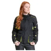 FASTWAY Touring Women 211 Veste Textile Noir/Jaune 44 femmes
