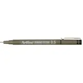 Shachihata Fineliner Artline Drawing Pen EK235, 0,5 mm, sort