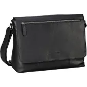 The Chesterfield Brand Hommes, Sac, Sac à bandoulière Toledo 1217, Noir, (12 l)