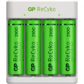 GP Batteries Chargeur de Piles USB E411 + 4x AA 2100 mAh