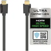 Hama Câble Hdmi Ultra High-speed 8k 1 M Noir (205241)