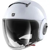 Shark Nano, casque à jet ,Argent-Blanc ,XS