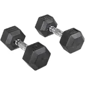 Olive Haltère Rubber Hex 9kg 2 Unités