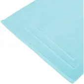 Atmosphera Tapis de salle de Bain en coton Aqua 50 x 70 cm