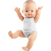 Paola Reina Gordi Poupée bébé fille pyjama blanc - 34 cm Poupée jouet