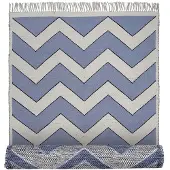 Broste Copenhagen Tapis Noah bleu 140x200cm