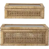 Bloomingville Boîte de rangement en rotin - lot de 2