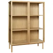 Hubsch Vitrine en bois avec portes