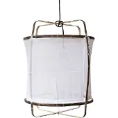 Ay Illuminate Suspension Z5 en coton blanc ø42x57cm
