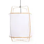 Ay Illuminate Suspension Z2 monture blonde avec coton blanc ø67x100cm
