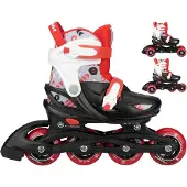 Nijdam Rollers/patins 3-in-1 Street Shift Enfant (réglables)