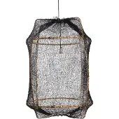 Ay Illuminate Suspension Z2 blond filet de sisal noir ø67x100cm