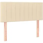 vidaXL Tête de lit Crème 80x5x78/88 cm Tissu