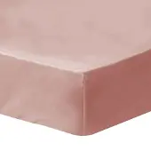 Matt & Rose Drap-Housse Uni En Coton, Coton Lavé Nude