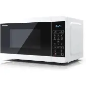 Sharp Four à micro-ondes YC-MS02E-W Noir, Blanc Micro-ondes uniquement Surface plane 20 L 800 W