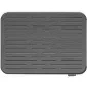 Brabantia Tapis égouttoir silicone dark grey - - Gris - Silicone