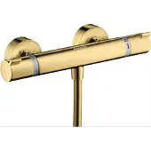 Hansgrohe Thermostat de douche mural Ecostat Comfort, finition or poli