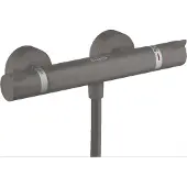 Hansgrohe Thermostat de douche mural Ecostat Comfort, finition noir brossé