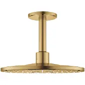 GROHE Pomme RAINSHOWER SMARTACTIVE 310 sortie de plafond 142mm cool sunrise brossé (2 Types de jets, 25 l/min)