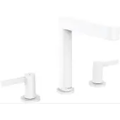 Hansgrohe HG Mélangeur lavabo 3 trous FINORIS 160 avec vidage PO 1 1/4 pouce blanc mat