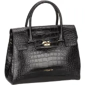 LANCASTER PARIS Sacs à main 'Exotic Croco' noir