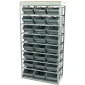 HBM Armoire de rangement, rack de stockage 24 bacs