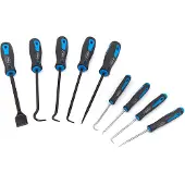 HBM Ensemble de 9 crochets et spatule professionnels