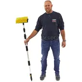 HBM Brosse de lavage télescopique 3 mètres avec raccordement à l'eau
