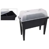 EDM Table Greenhouse 80x40x65 Cm Noir