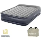 Intex Matelas gonflable Deluxe - Intex - avec pompe intégrée - 203x152x42 cm