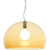 Kartell Suspension , FL/Y, dimmable, Jaune, Salon / séjour, Plastique, Design