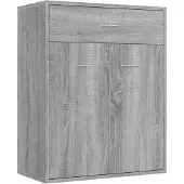 vidaXL Sideboard Gris Sonoma 60x30x75 cm Bois composite