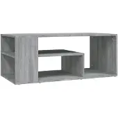 vidaXL Table basse Gris Sonoma 100x50x40 cm Bois composite