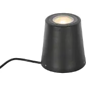 QAZQA Spot de jardin moderne noir rond IP65 - Lennard