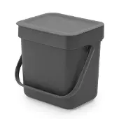 Brabantia 209888 - Schwarz - Kunststoff - Behälter - Einfarbig - Indoor - Rechteckig (209888)