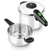 Monix Presto M911001 Pack 4+6l Pressure Cooker Argenté