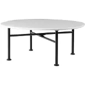 Gubi Carmel Table Basse Clam White | 75 x 75 cm