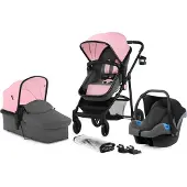 Kinderkraft poussette multifonctionnelle JULI 3 en 1 Travel System rose